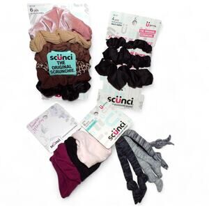 Hair Accessory (19) Piece Bundle Scunci Scrunchies & Ties